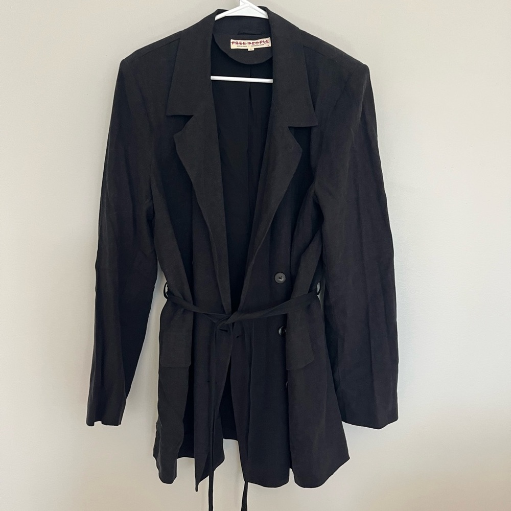 Free People Linen Blazer